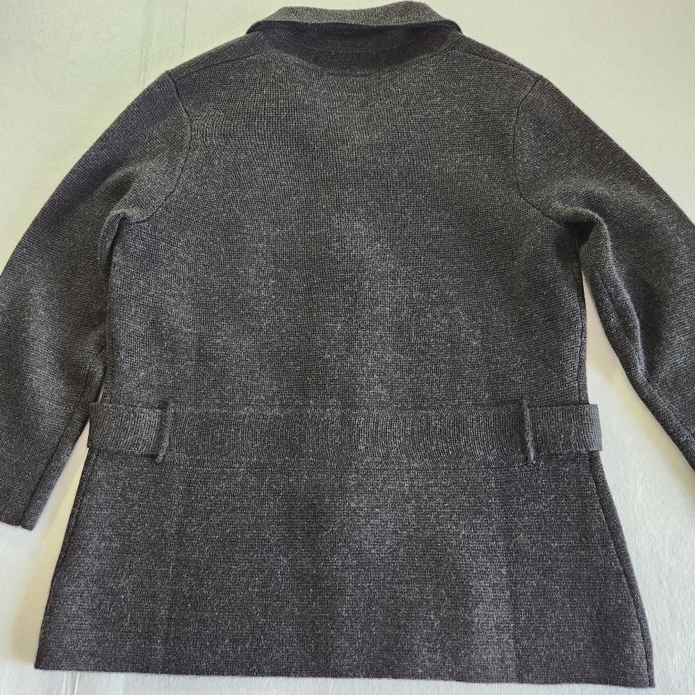 Eddie Bauer Charcoal Knit Button-Front Women's Jacket Size Small - Picture 9 of 11